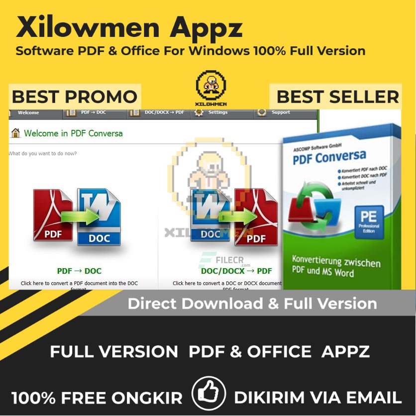 [Full Version]  PDF Conversa Professional Pro PDF Office Lifetime Win OS