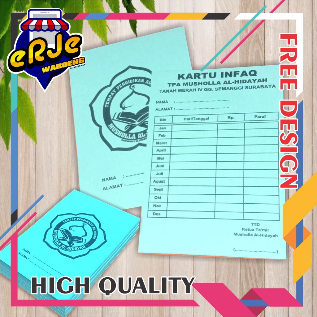 

Kartu Iuran/ Spp/ Iuran RT/ Iuran Sampah/ Kartu Koperasi/ kartu Infaq High Quality