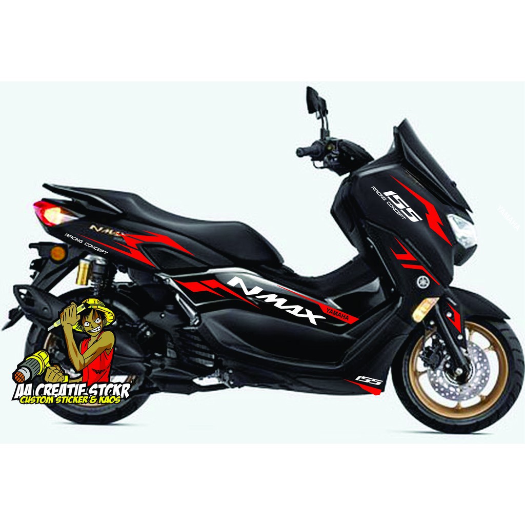 (PREMIUM) sticker cutting body motor nmax new 2020 setiker polet yamaha nmax 155 new 2020 DESAIN 202