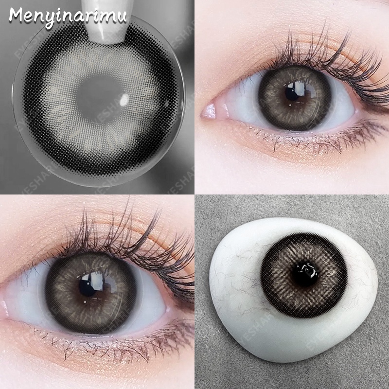 SOFTLENS NATURAL KOREA NEW MORE DUBAI (NORMAL) SOFTLENS 1 PAKET LENGKAP CAIRAN DAN ALAT 14MM-14.5MM MINUS 0.00 BIG EYES LENSA WARNA SOFLEN MODEL TERBARU 2022 BEAUTYEYE BLACK-SWAN-GRAY