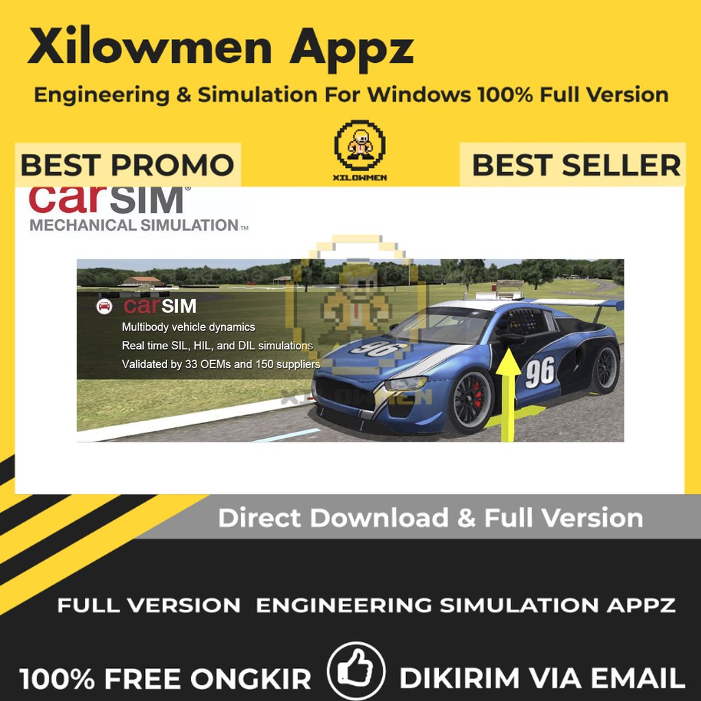 [Full Version] Mechanical Simulation CarSim 2017 Pro Engineering Software Lifetime Win OS