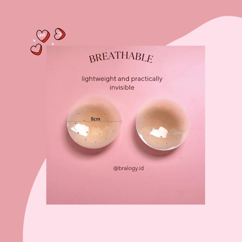 Bralogy - Breathable Silicone Nipple Covers