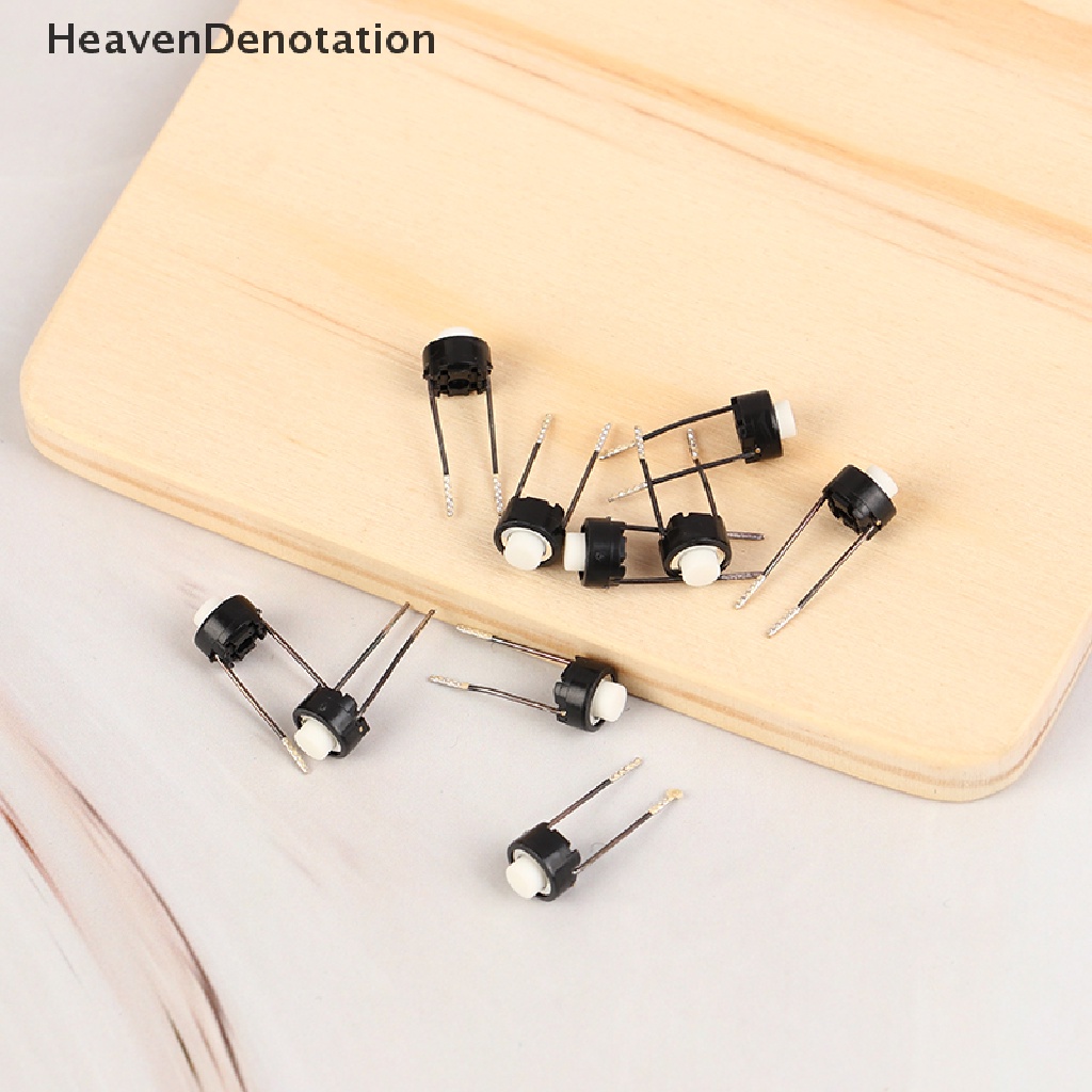 [HeavenDenotation] 10pcs 6 * 6 * 5mm Mini Micro Taktik Momentary Push Button Switch DIP Tact Pushes HDV