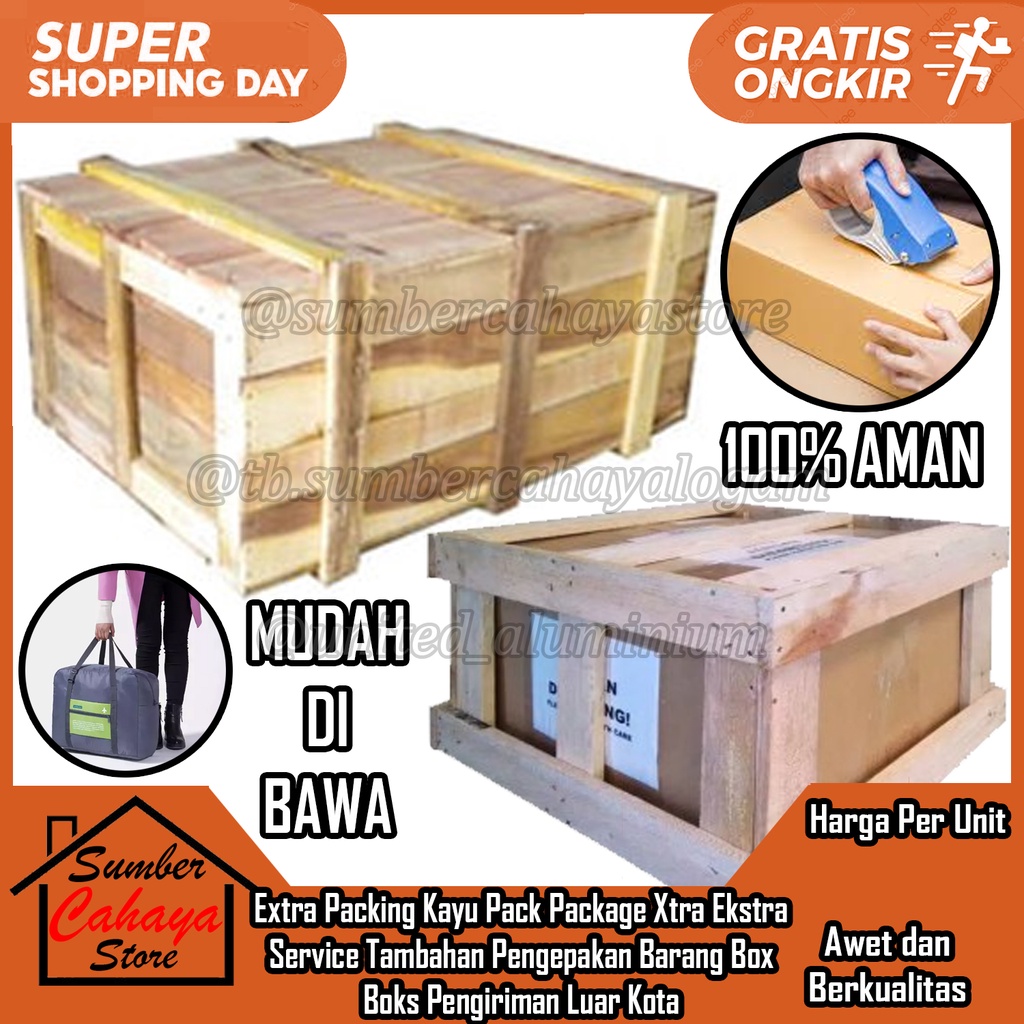 Packing Kayu Khusus Produk Kaca Barang Mudah Pecah Jendela Alumunium Aluminium Almunium Alminium Tam