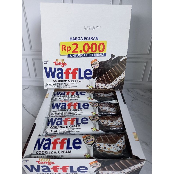 

tango waffle cookiez n cream 25gr ( 1box isi 12pcs)