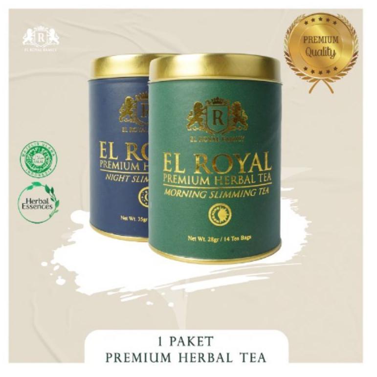 

Spesial 2.2 El Royal Premium Herbal Tea (1 Paket) | 1 Morning Slimming Tea - 1 Night Slimming Tea Satu-satunya