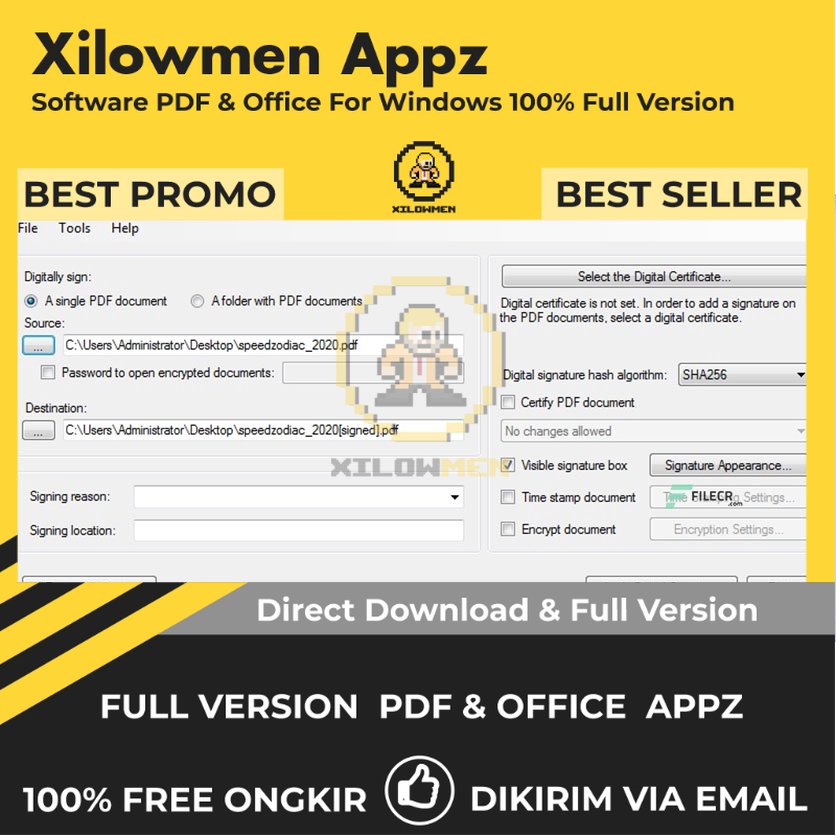 [Full Version]  PDF Signer Pro PDF Office Lifetime Win OS