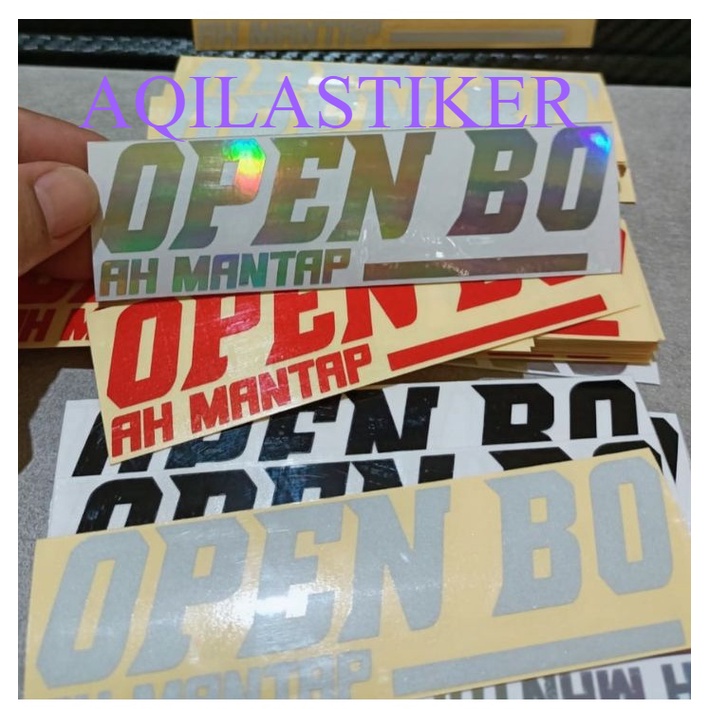 

Sticker Open BO motor cutting