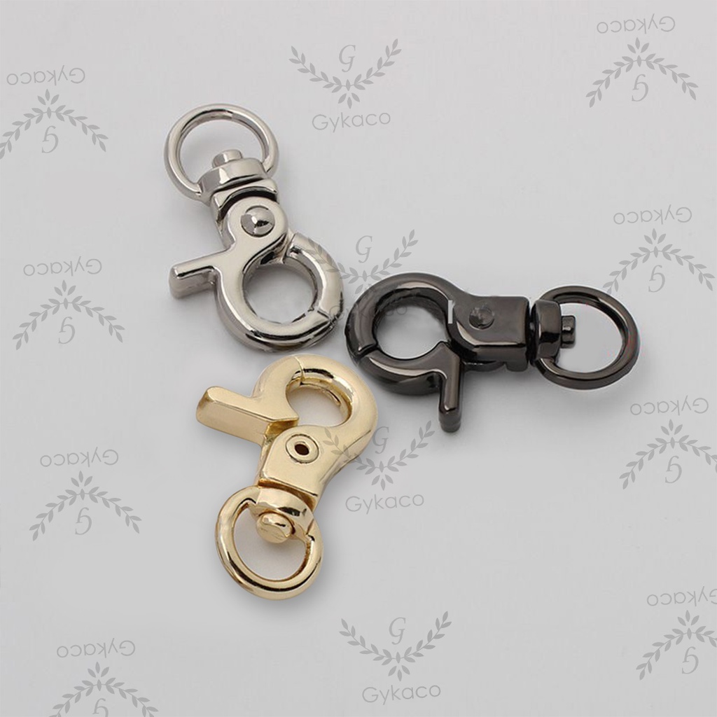 Ring Kaitan Bulat (Kakak Tua) 1 cm (A) / Cantolan / Gaitan / Kewkew - Aksesoris Tas &amp; Dompet Wanita Fashion IMPORT