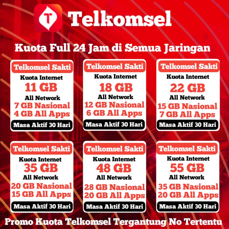 Promo Paket Data Telkomsel 30 Hari