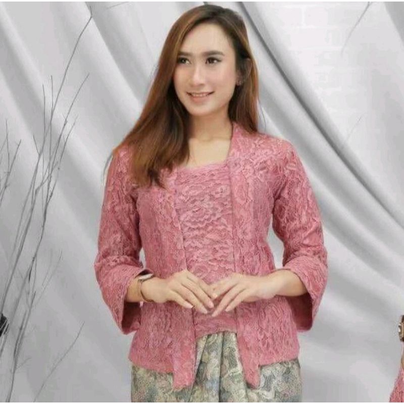 ATASAN KEBAYA KUTUBARU BROKAT / ATASAN KEBAYA BROKAT BUSUI / KEBAYA WISUDA / KEBAYA BROKAT MODERN