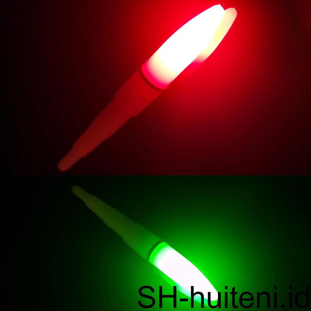 Huit 3 Pcs Memancing Cahaya Listrik Warna Tinggi Terang Lure Lamp Tools Mengapung Luminous Perangkat Menarik Tackle