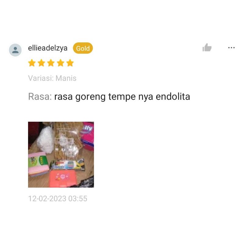 TEMPE GORENG OLEH-OLEH KHAS BANDUNG TJAP BRAGA 250 GRAM