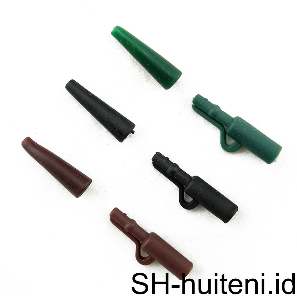 Huit 30Pcs Klip Timah Perubahan Cepat Tahan Lama Safety Holder Pengikat Garis Ikan Putar Lengan Crap Memancing Tackle Aksesoris