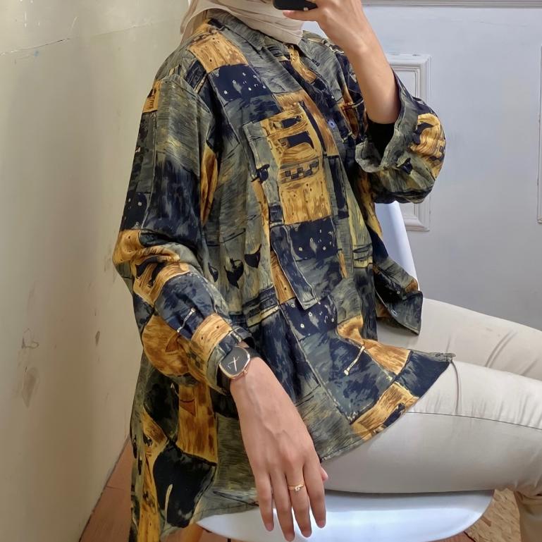 TERPERCAYA Kemeja Pocket Rayon Premium | Kalina Shirt