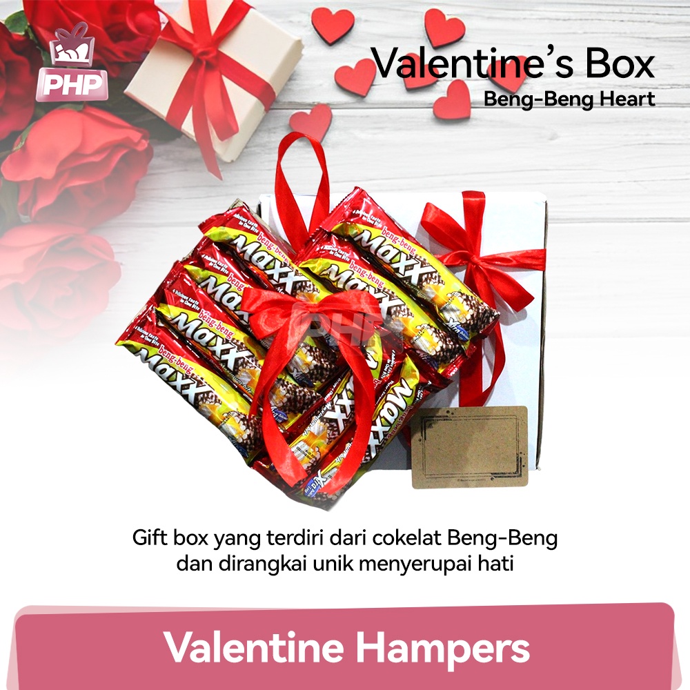 

#PHP Valentine Hampers Box / Kado Cokelat - Beng Beng Heart