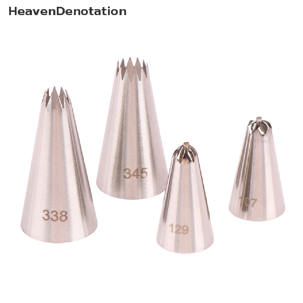 [HeavenDenotation] 1pc Pastry Flower Icing Piping Nozzle Dekorasi Kue Tips Alat Baking HDV