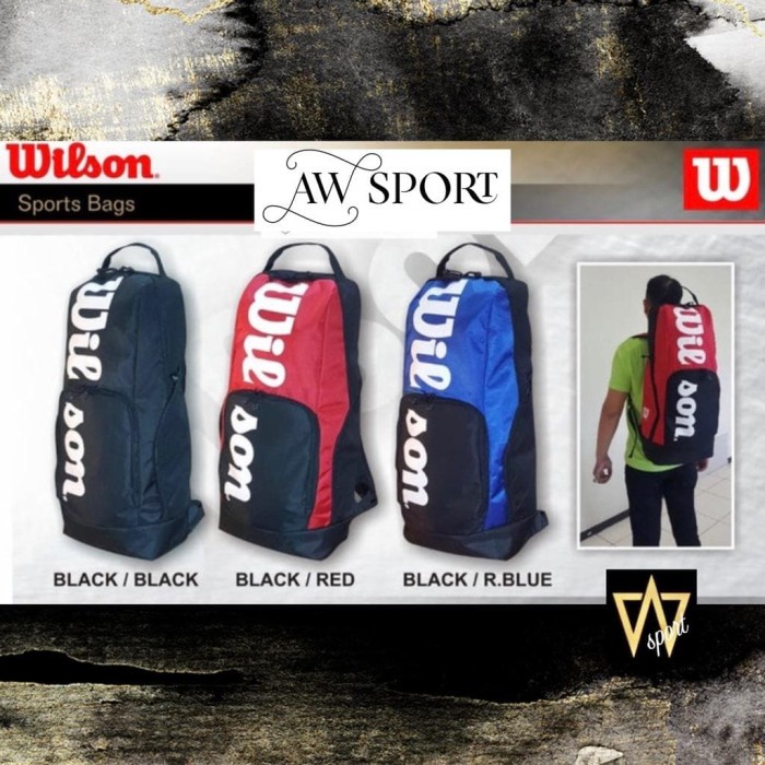 "'''] Tas Ransel Tenis Wilson Panjang /Tas tenis /tas raket tenis/Tas Wilson