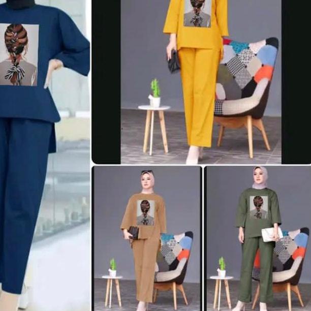 ☆ ONE SET HIJAB AULIA / SETELAN OVERSIZE HIJAB AULIA ♚