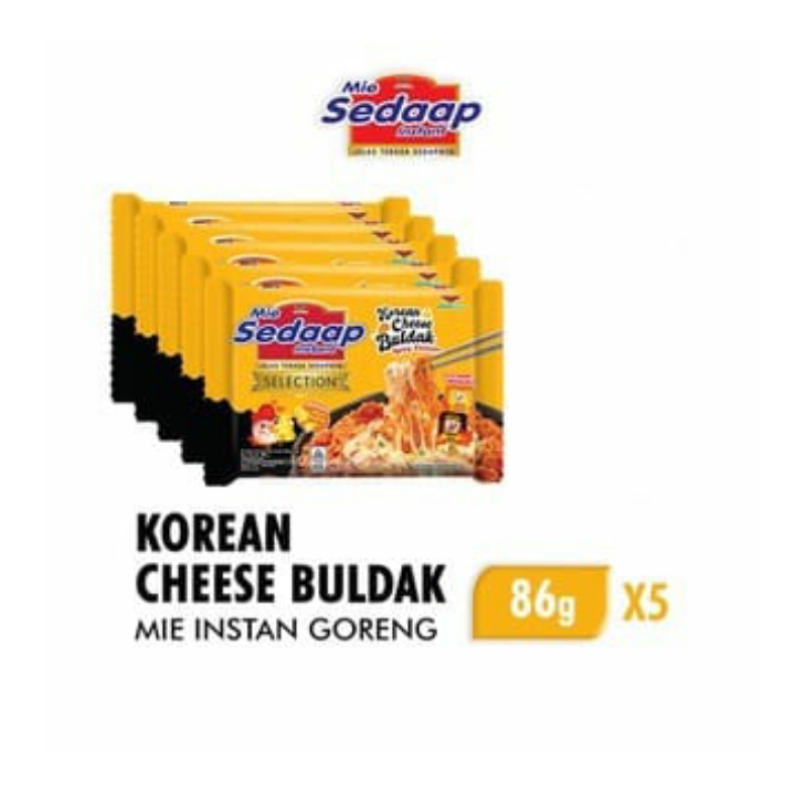 Mie Sedaap Korean Cheese Buldak mi sedap enak dan murah (5 pcs)