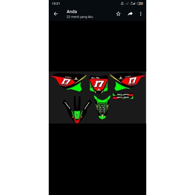 decal bebek kx 85