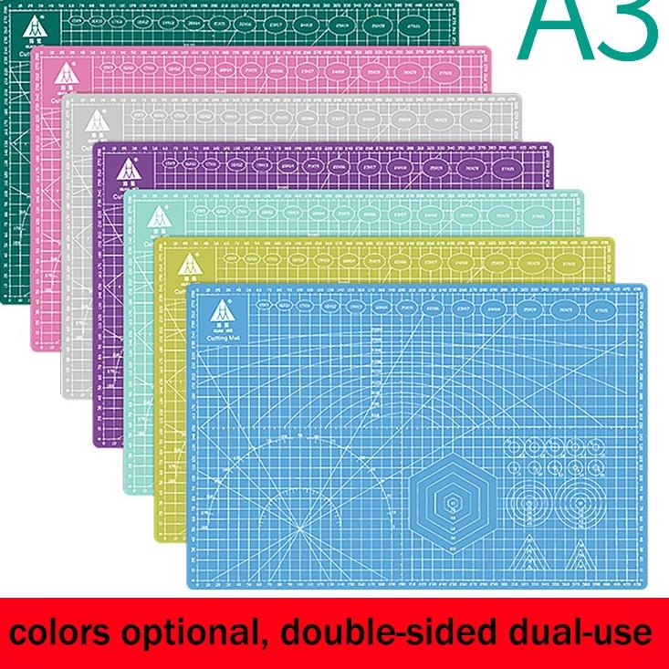 

Ready Terbaru Alas Potong Ukuran A3 /A4 /A5 PVC Cutting Mat Cutting Pad Board Alat DIY Double Size