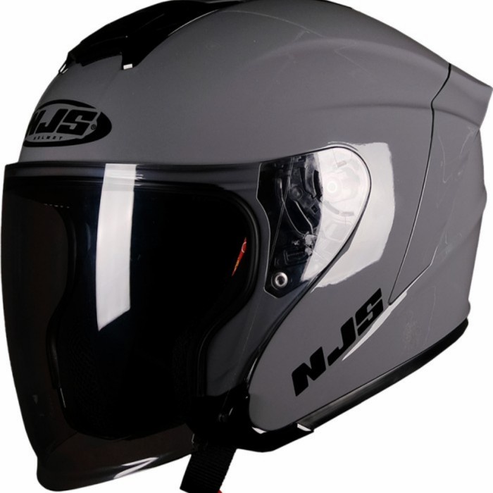 Terlaris Njs Kairoz / Njs Kairoz Grey Glossy / Helm Njs Kairoz