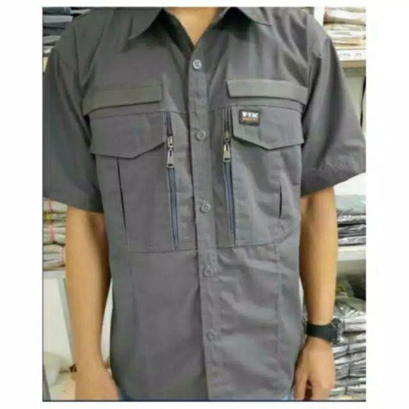 KEMEJA TACTICAL W TAC LENGAN PENDEK KEMAJA SANTAI