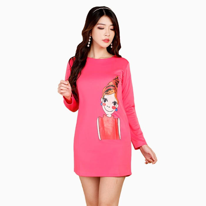 Mini Dress sexy Lengan Panjang Gaya korea - Jfashion Listia