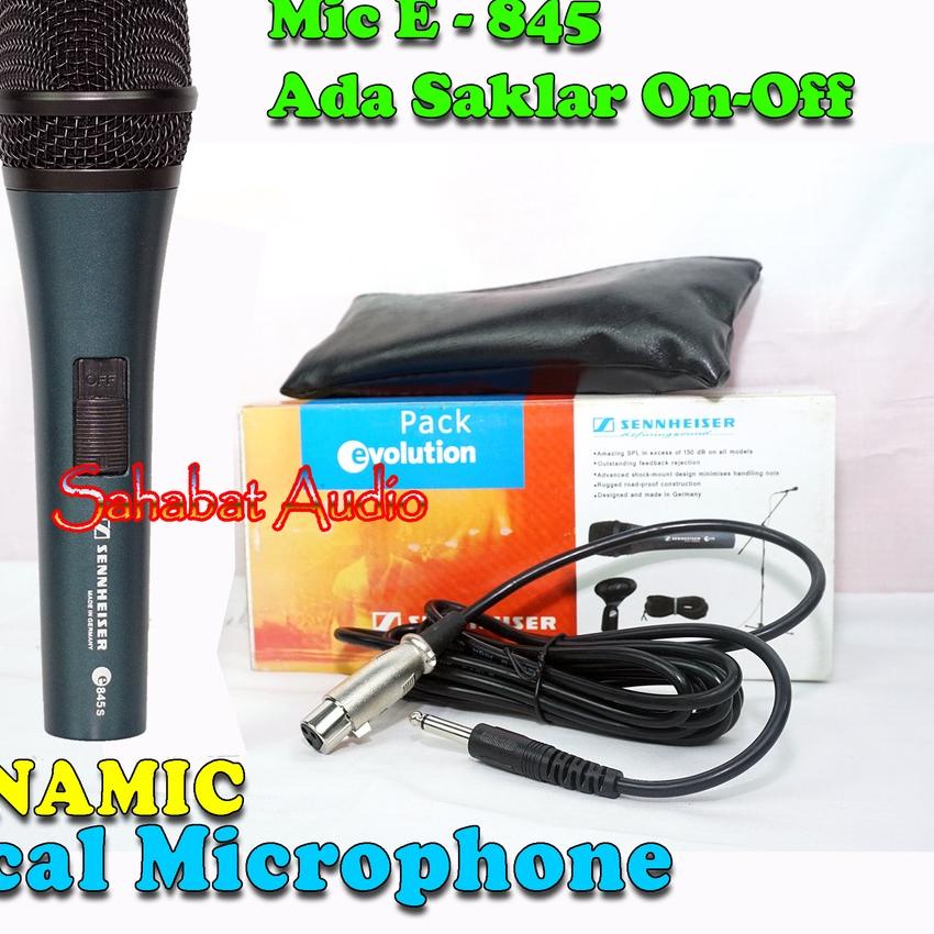 ✪ Mic Kabel E 845 Ada Saklar / Mic Kabel E 835S / Microphone Cable SENNHEISER E-835 / E845S / E 845 