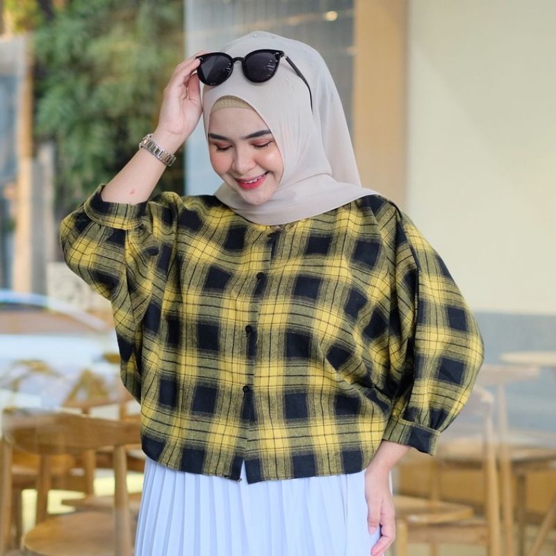 KEMEJA TAMARA BATWING OVERSIZE/CARDIGAN OVERSIZE FLANEL