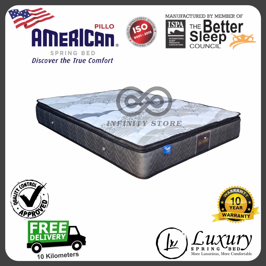 Kasur Springbed American Plushtop 120 160 180 Denpasar Luxury Tromso