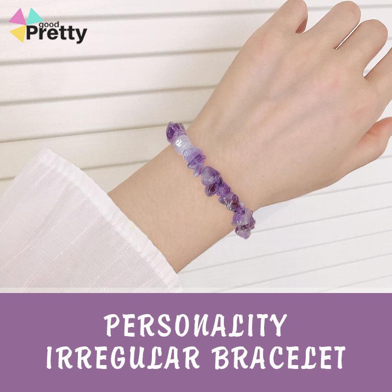 Gelang Kristal Batu Alam aksesoris fashion Korea Untuk Wanita - PD