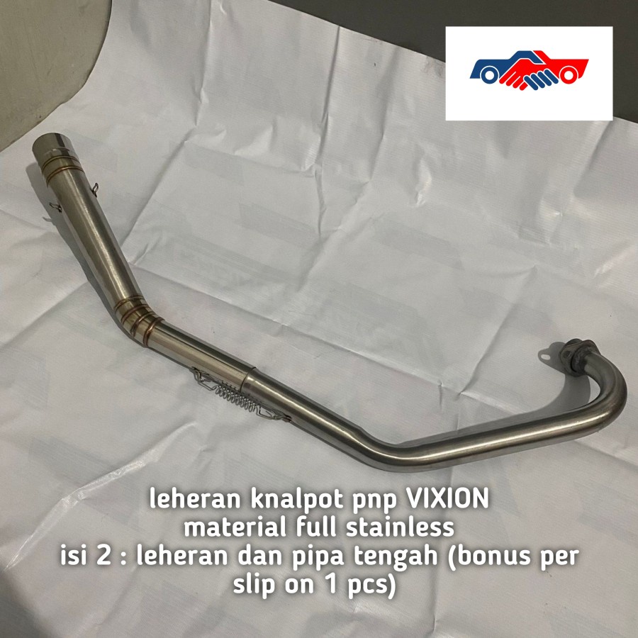 leheran knalpot VIXION VIXION NVL VIXION R full stainless inlet 50