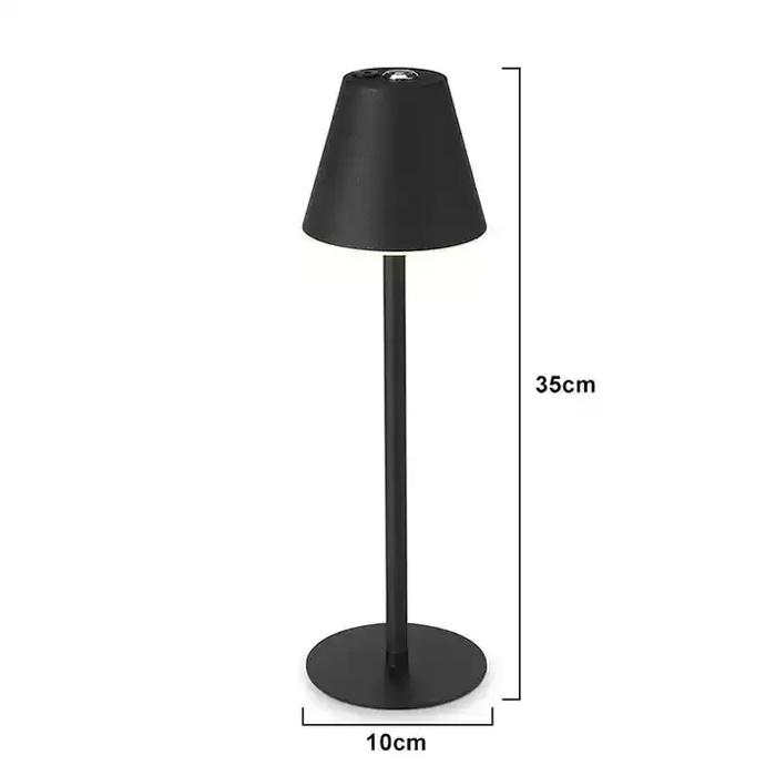 Lampu Meja Bar Cafe Meja Tidur LED Premium Table Lamp Metal Warna Bronze dan Hitam