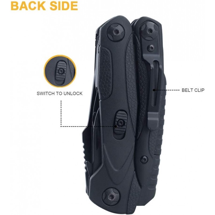 ROXON SPARK CM1349 14 in 1 Multitool Plier Knife Camping Hiking Outdoor Survival Defense Pisau Lipat