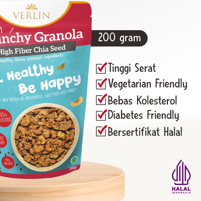 

➩ Verlin Crunchy Granola High Fiber Chia ➩
