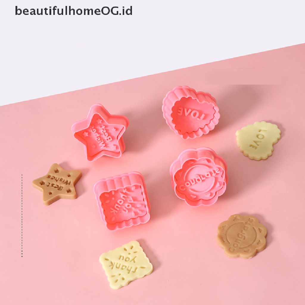 // Beautifulhomeog.id// 4PCS Cetakan Kue Kering 3D Snowman Animal Biscuit Baking Natal Kue Decorag Tool **