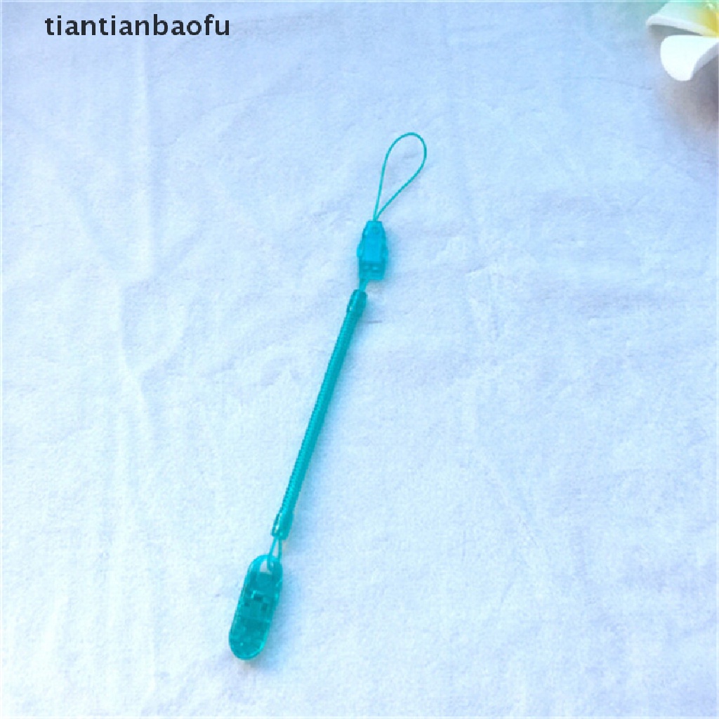 [tiantianbaofu] Baby Bayi Balita Spring Dummy Dot Penenang Nipple Clip Rantai Holder Strap Butik