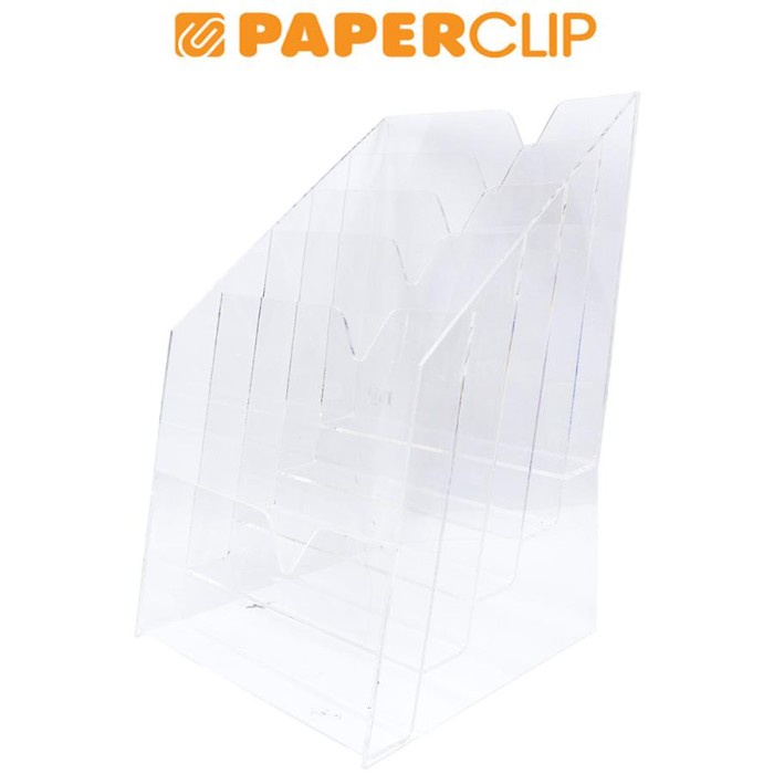 

Terlaris Acrylic Holder / Akrilik Brosur Holder A4 5 Susun