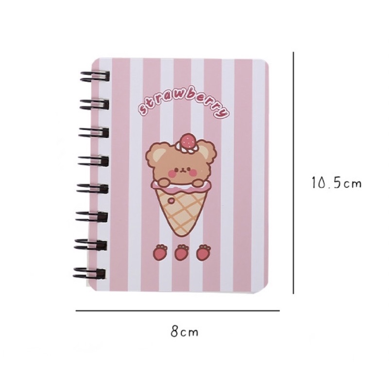 AJS Note book mini kecil a7 / notebook spiral / memo kecil /journal diary / buku kecil polos NB9