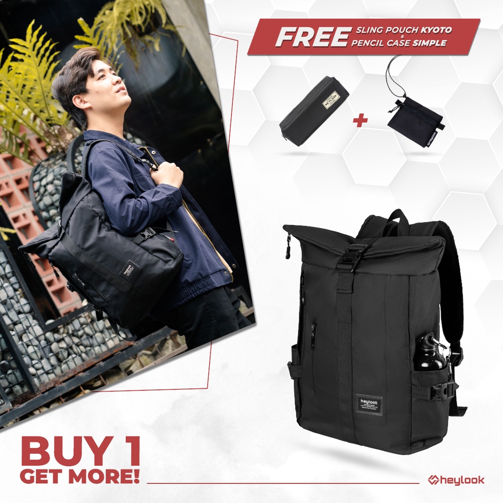 Jual Heylook Official Buy Get Tas Ransel Laptop Defender Tas Punggung Kuliah Kerja Pria