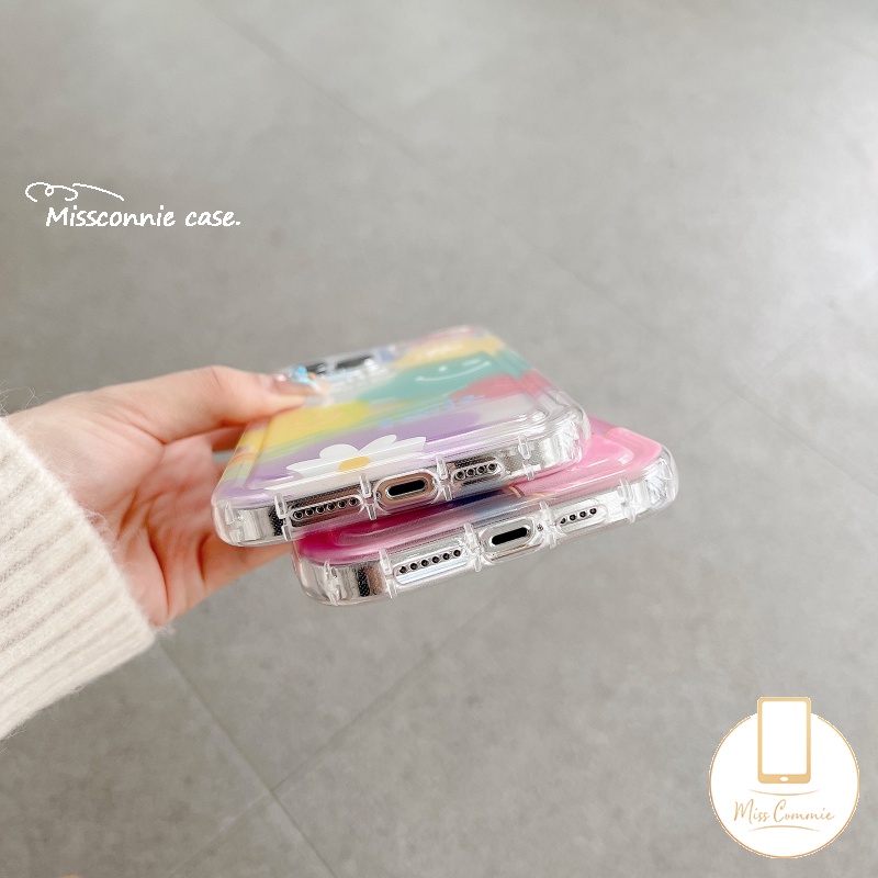 Oppo A17 A15 A77s A7 A16 A5 A9 A74 A33 A77 A15s A16K A1K A35 A3s A57 A12E A76 A72 A5s A16E A53 A92 A31 A16s A95 A17K A55 A12 A96 A52 Reno 4F 5bunga Airbag Lembut Smiley Lucu Sarung