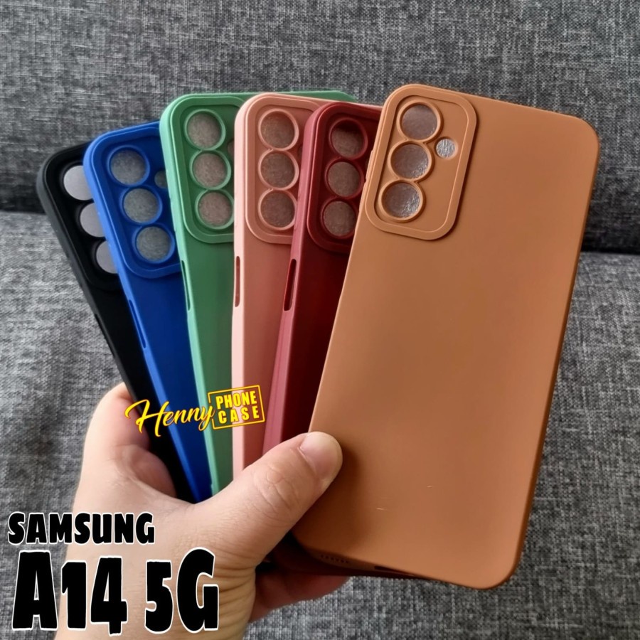 SAMSUNG A14 5G A21S A32 4G A52 5G A72 5G A52S 5G CASE PRO CAMERA SOFTCASE WARNA SILIKON KARET FULL COLOUR CASING PROTECT CAMERA COVER PELINDUNG KAMERA