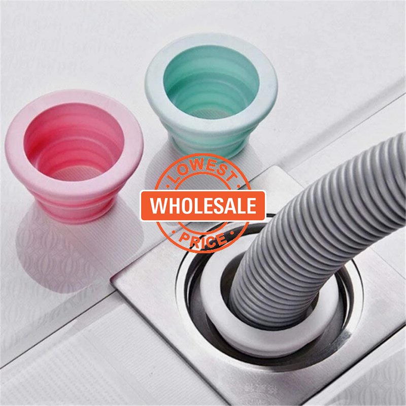 [Harga Grosir] 1Pc Warna Acak Mesin Cuci Bathtub Pipa Drain Plug Teleskopik Anti-blocking Aksesoris Selokan Anti Bocor Sealing Ring Anti Serangga Anti Bau Wastafel Lingkaran