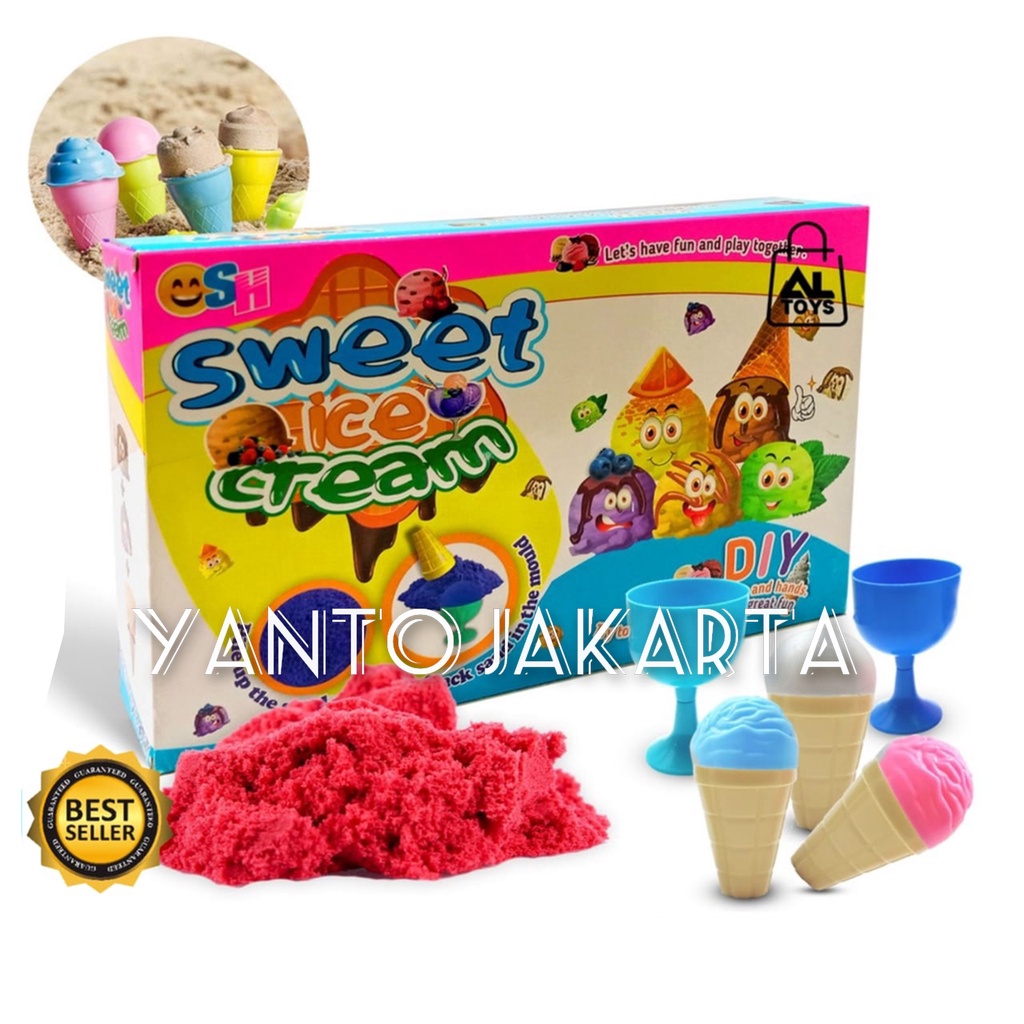 MAINAN ANAK PASIR ICE CREAM 1 SET