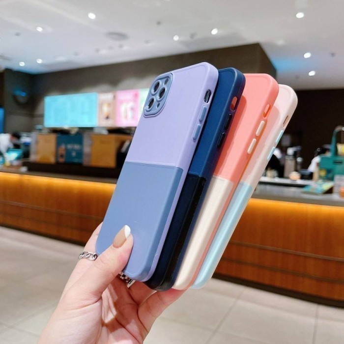 CASE TWO TONE XIAOMI POCOPHONE X3/X3 PRO CANDY COLOUR 2 WARNA  SOFTCASE - GA