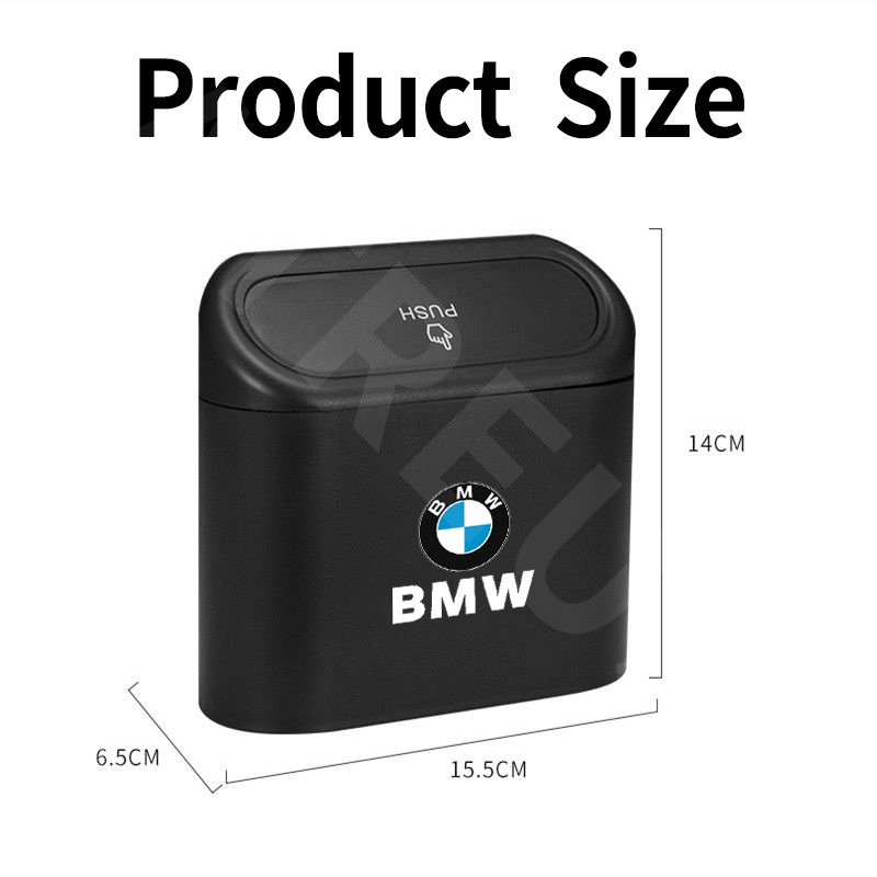 Bmw Tempat Sampah Mobil Gantung Tutup Flip Dustbin Tipe Tekan Storage Box Organizer Aksesoris Mobil Untuk E36 E46 E30 E90 F10 F30 E39 E60 X1 E84 F48 F25 X3 E83 X5 F15