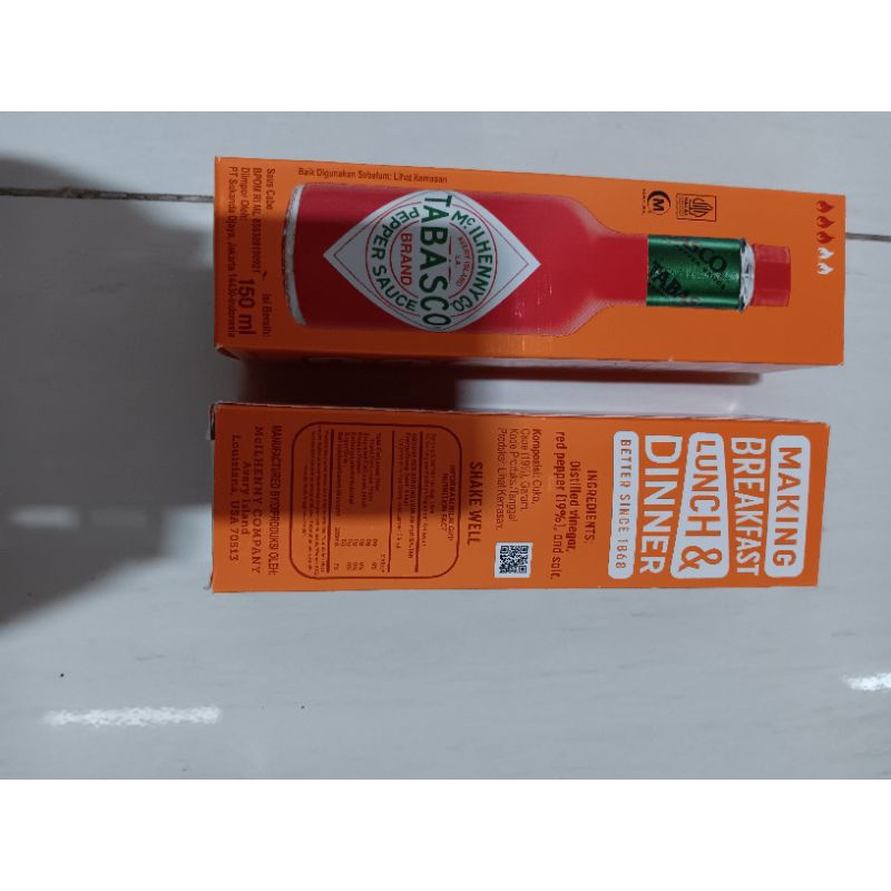 

Tabasco Pepper Sauce 150ml PROMO MURAH HALAL