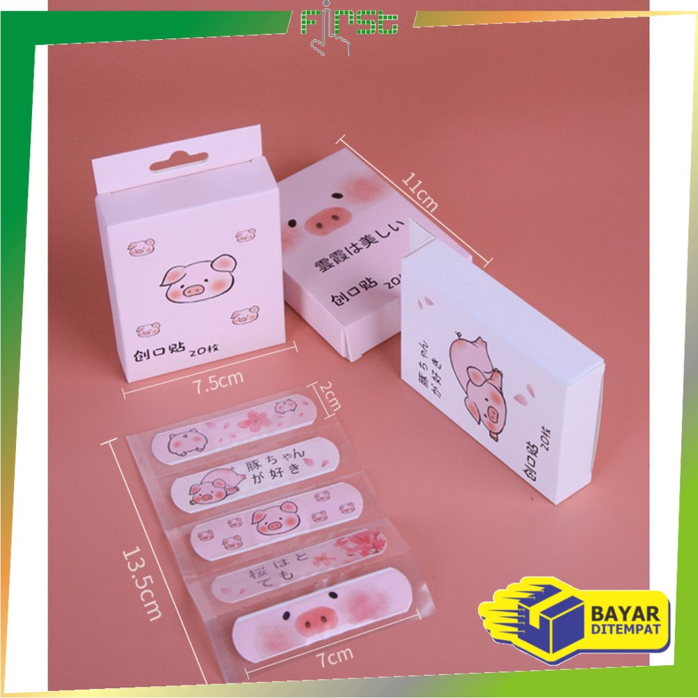 FH-C795 Plester Luka Estetik Karakter Kartun Lucu Plaster Luka 20 pcs / Hansaplas Anak &amp; Dewasa Pembalut Luka P3K Perban Luka Band Aid